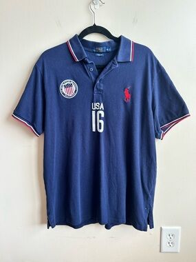 Polo Ralph Lauren Big Pony USA Short Sleeve Polo Shirt XL